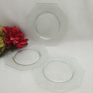 Antique L E Smith Crackled Salad Plates